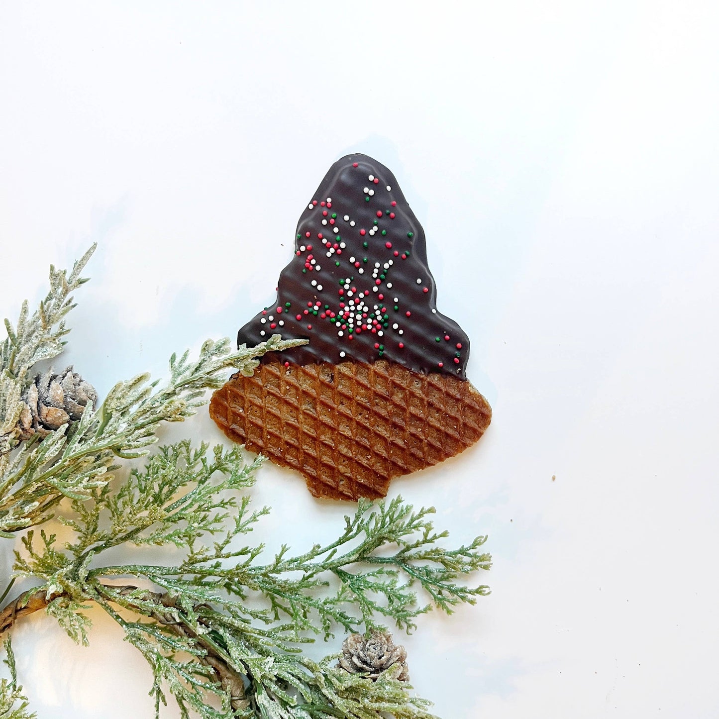 Christmas Tree-Shaped Stroopwafels