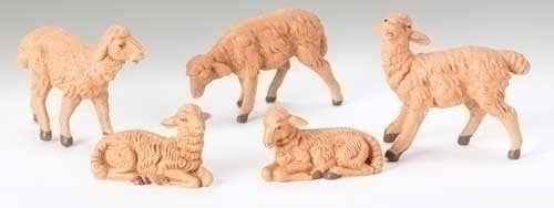 5" SCALE 5 PC SET BROWN SHEEP