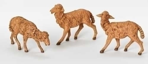 7.5" SCALE 3 PC SET SHEEP