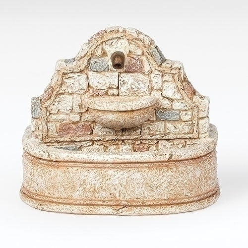 7"H WALL FOUNTAIN W/WORKING PUMP FOR 5" SCALE NATIVITY