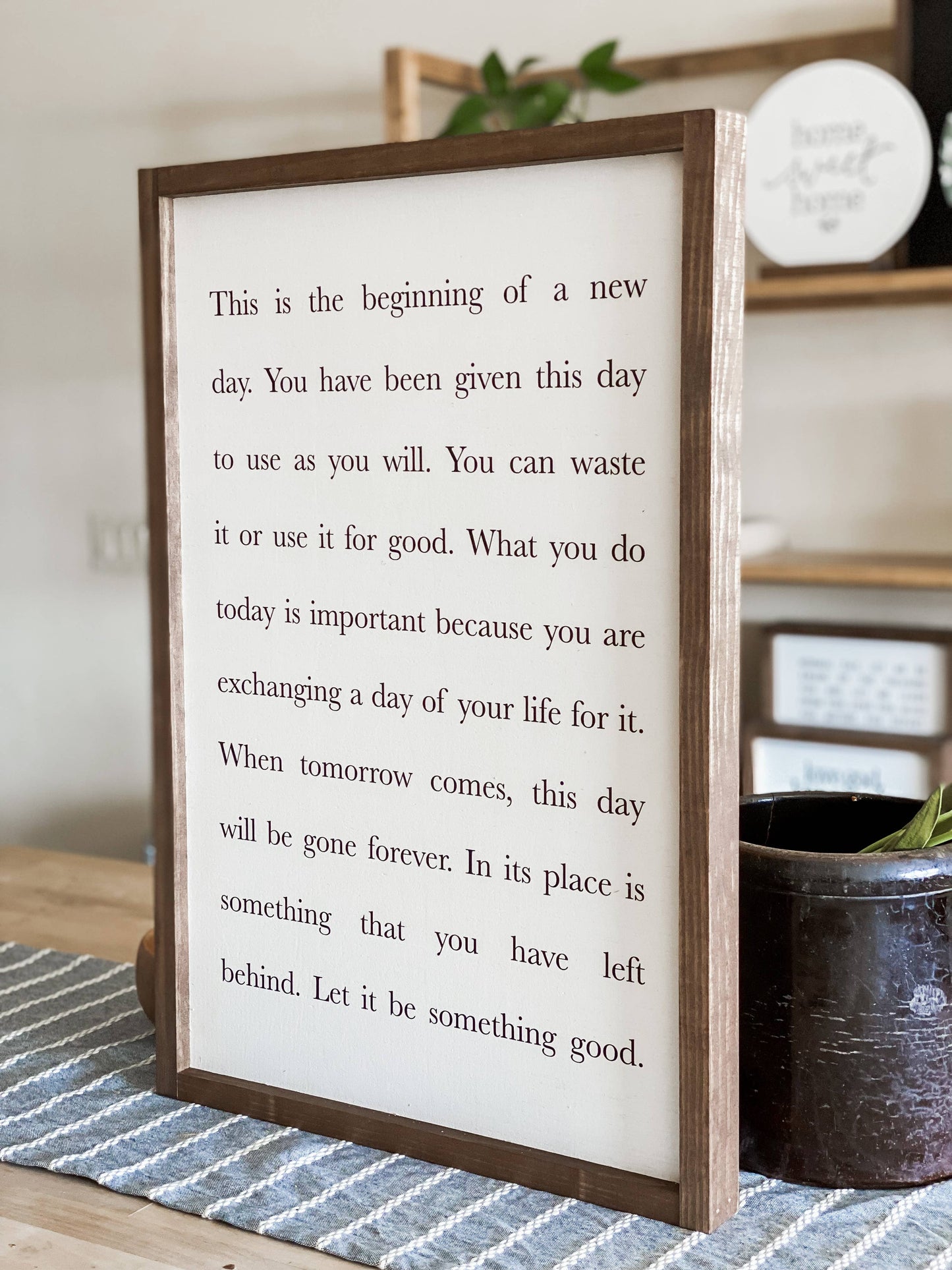 This Is the Beginning of a New Day | Wood Sign, Wall Art