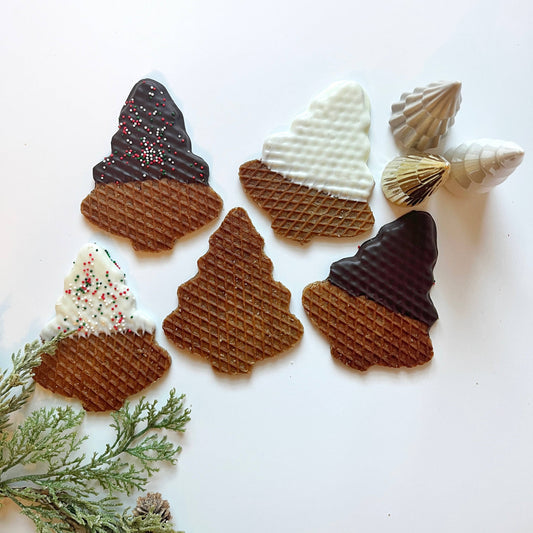 Christmas Tree-Shaped Stroopwafels