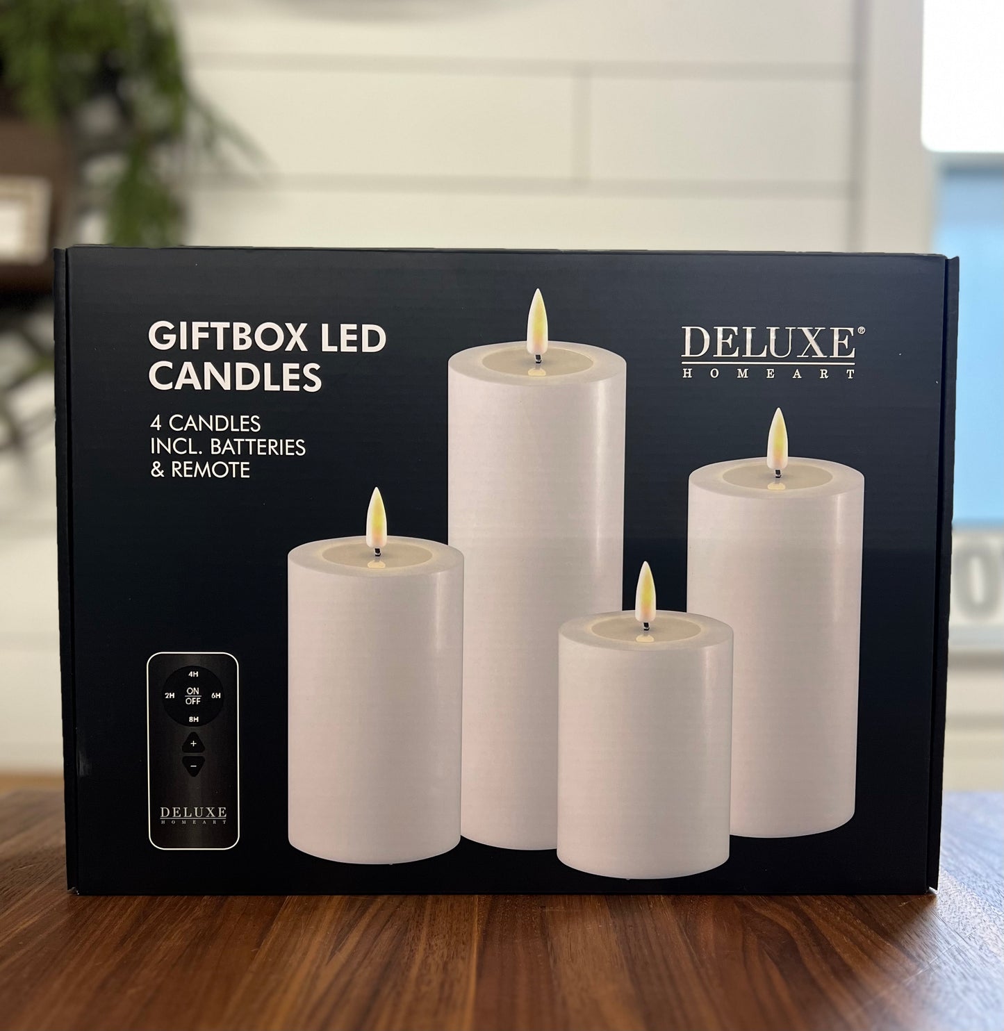 White LED Candles | Giftbox Set of 4