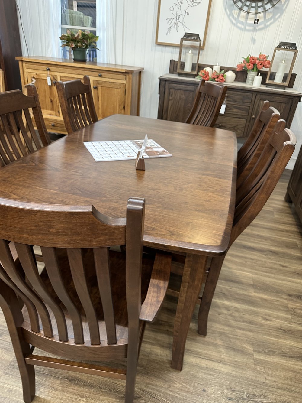 Easton Pike Table 42 x 66 with 6 Easton Pike chairs