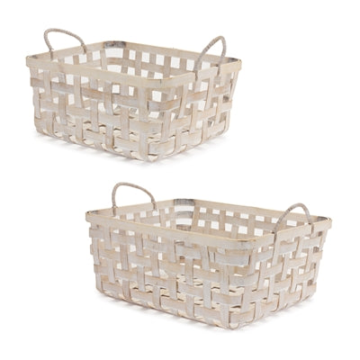 White Wash Basket | Sold Each